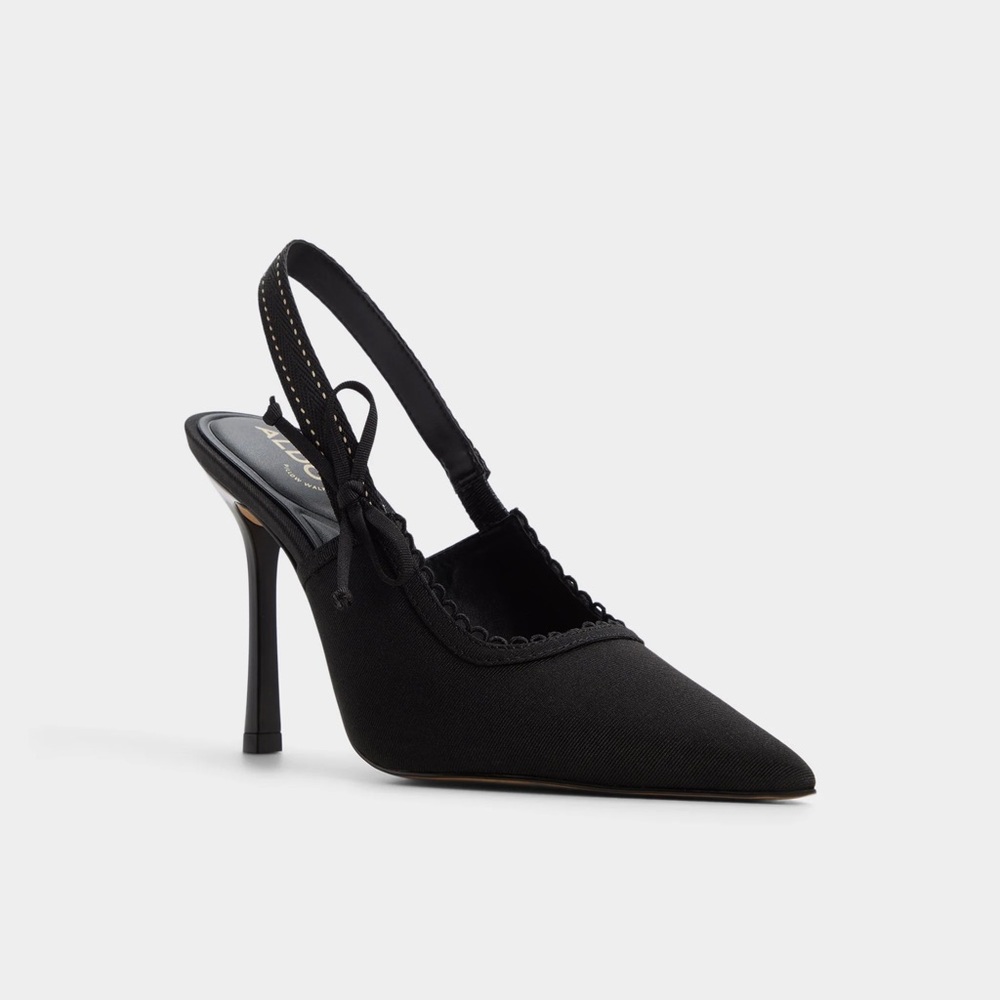 Aldo Hennie Sling Back Heel 4” Black Brand New
